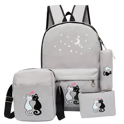 Stylish Children's Cartoon Canvas Bag - Durable & Waterproof for Girls - Buy Center