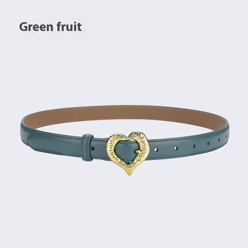 Personalized Love Leather Belt - Stylish Cowhide Accessory for Women - Buy Center