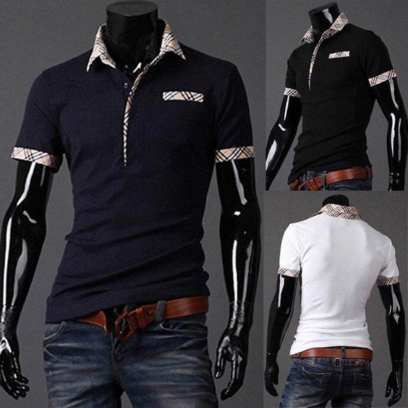 Buycenter Summer Polo T-Shirt - Striped Cotton Blend for Hot Weather - Buy Center