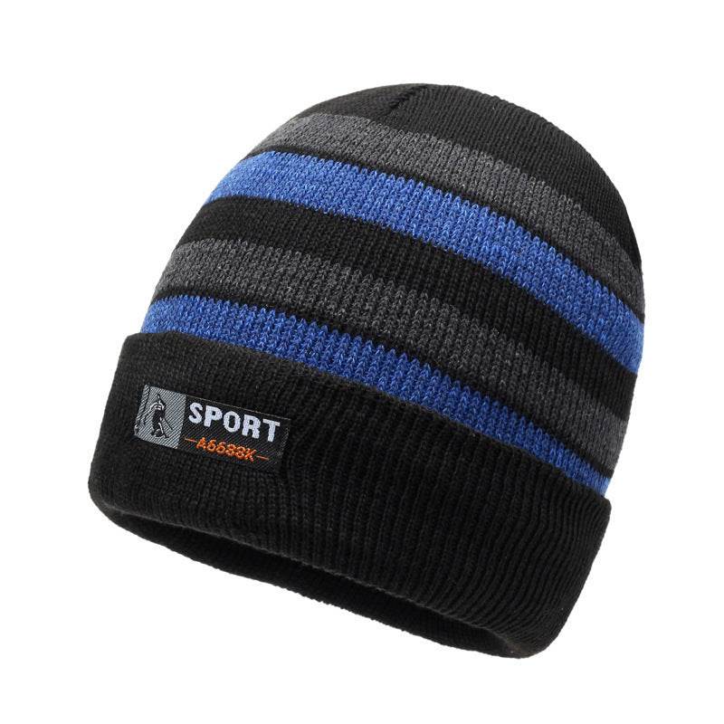 Stylish Winter Knitted Hat - Retro Dome Crown, Windproof Acrylic Cap - Buy Center