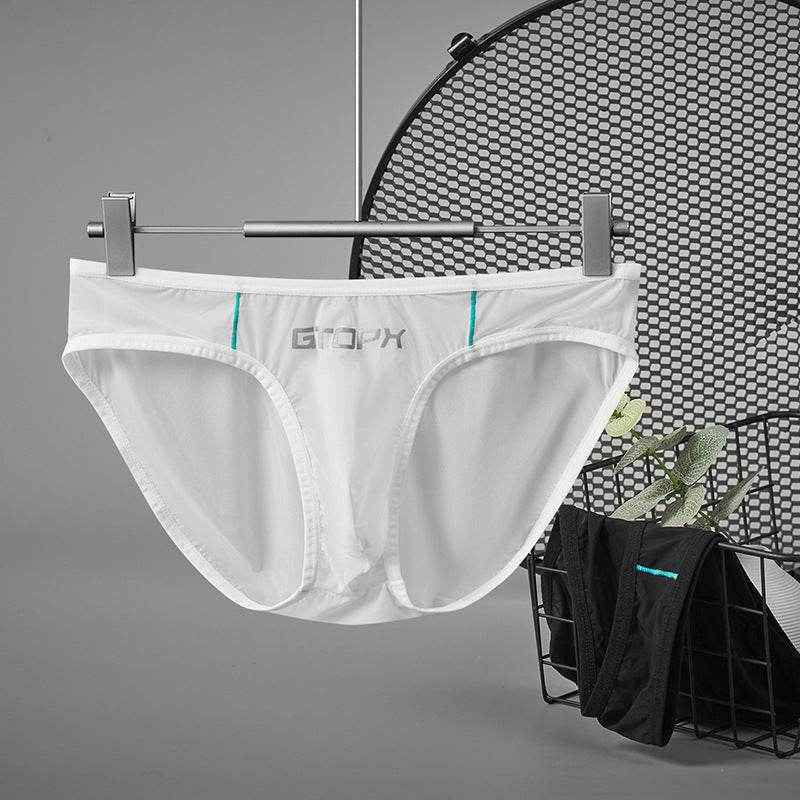 Men's Translucent Ice Silk Underwear - Breathable & Stylish Briefs 2025