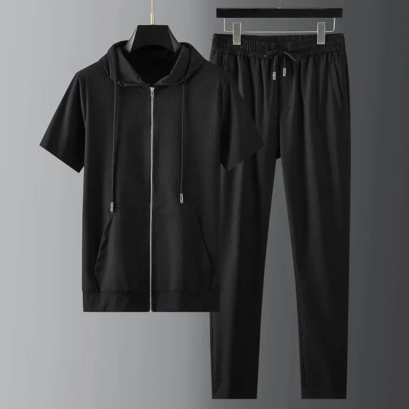 Men's Lightweight Short Sleeve Pajama Set - Stylish & Comfortable Two-Piece - Buy Center