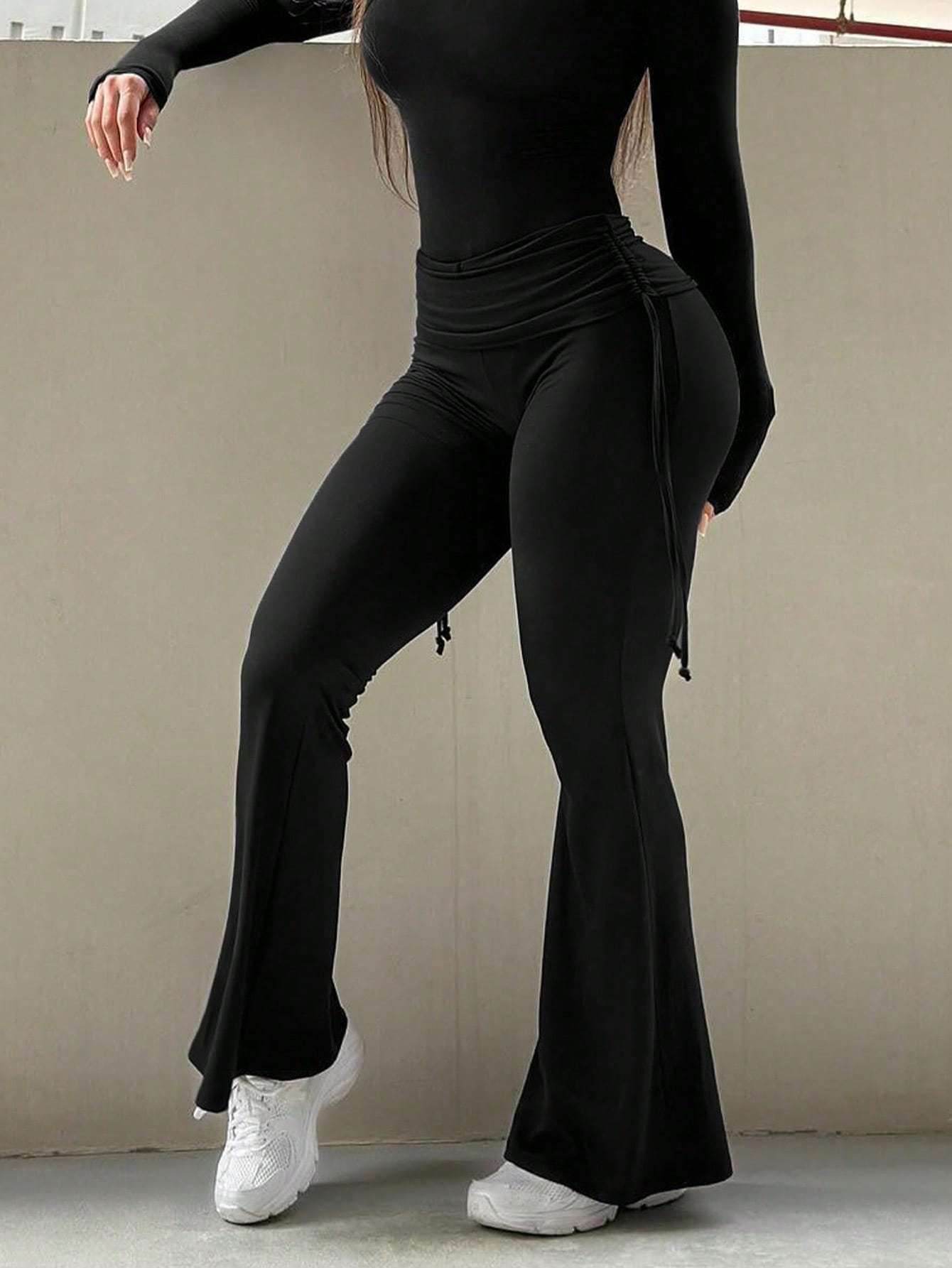 Buycenter Women's Flared Pants - Casual Slimming Style, High Waist - Buy Center