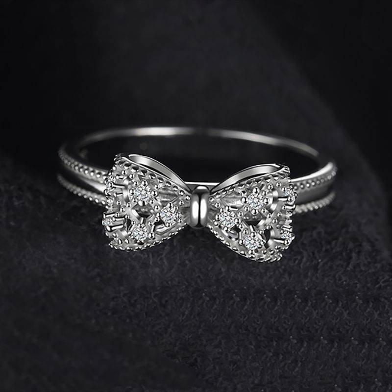 Versatile Bowknot Ring - Stylish European & American Design for Girls - Buy Center