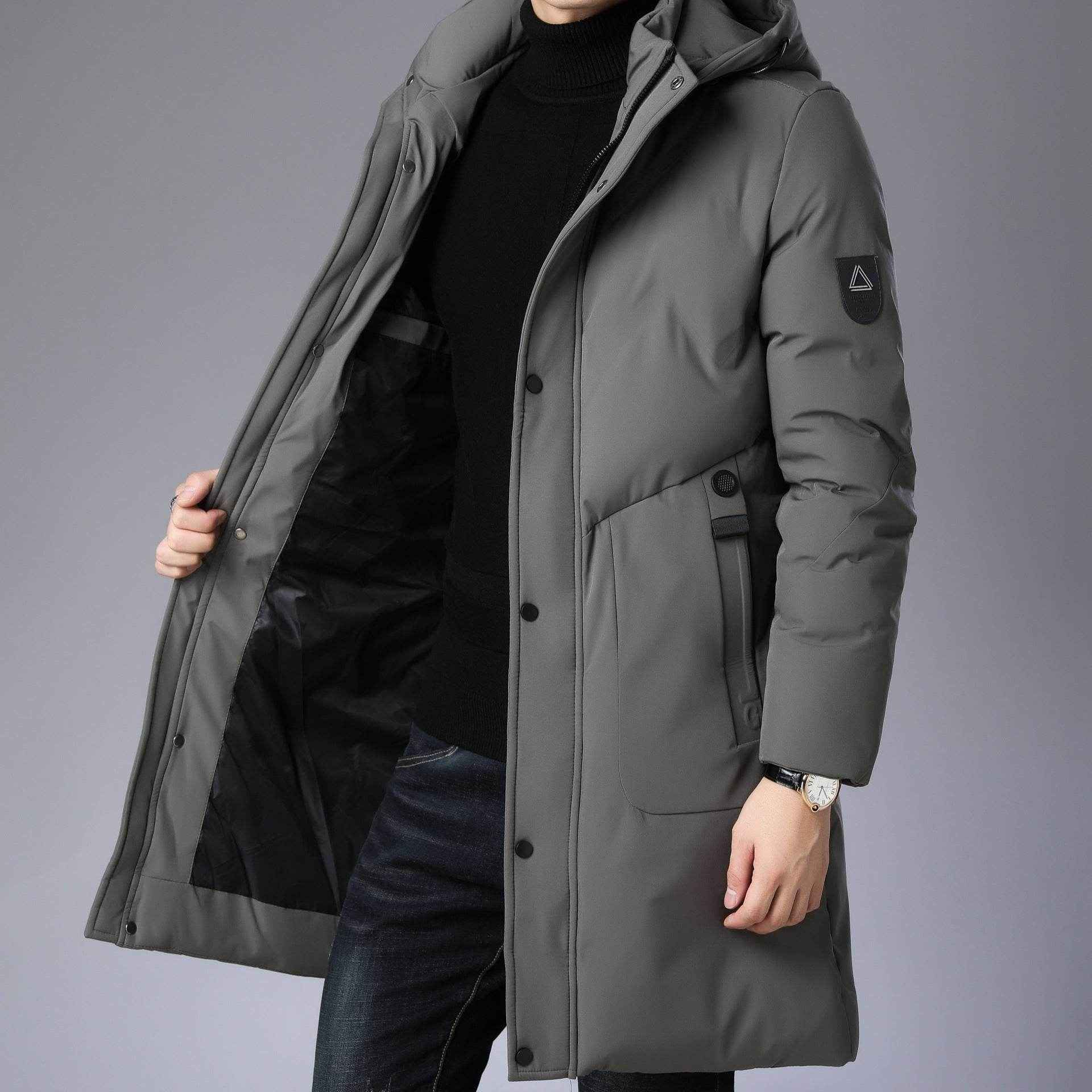 Versatile Hooded Coat for Men - Stylish, Baggy Fit, Durable Design