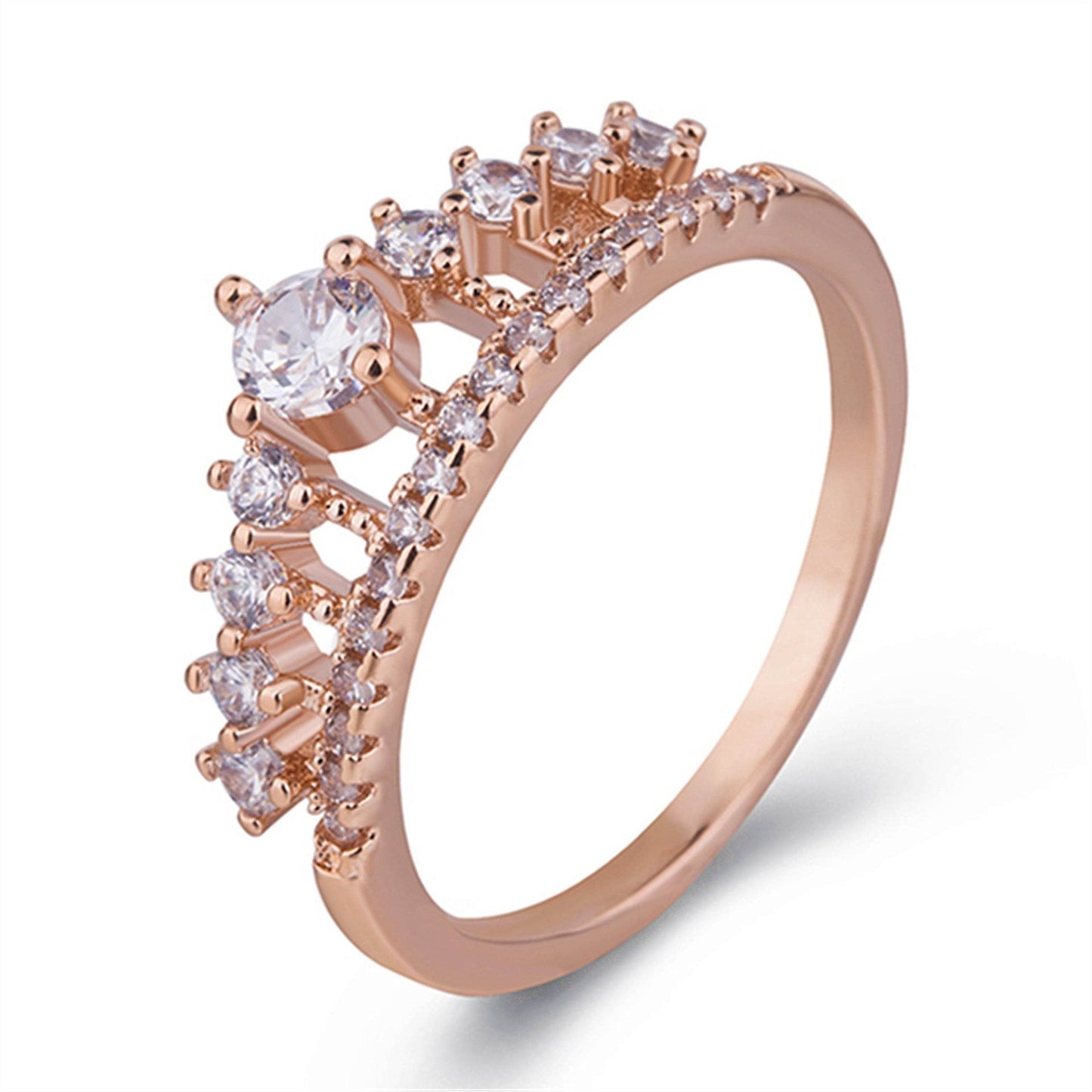 Micro Set Crown Ring - Stunning K-Gold Design for Men & Women - Buy Center