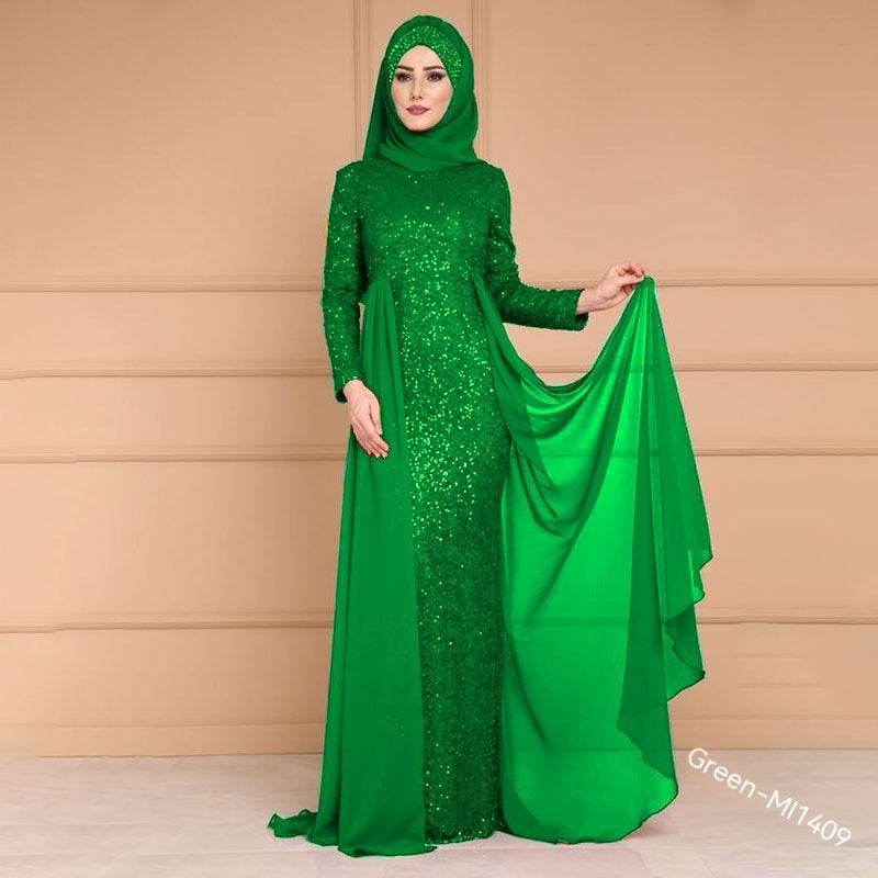 Elegant Sequined Long Fish Tail Bridesmaid Dress - Retro Style 2025 - Buy Center