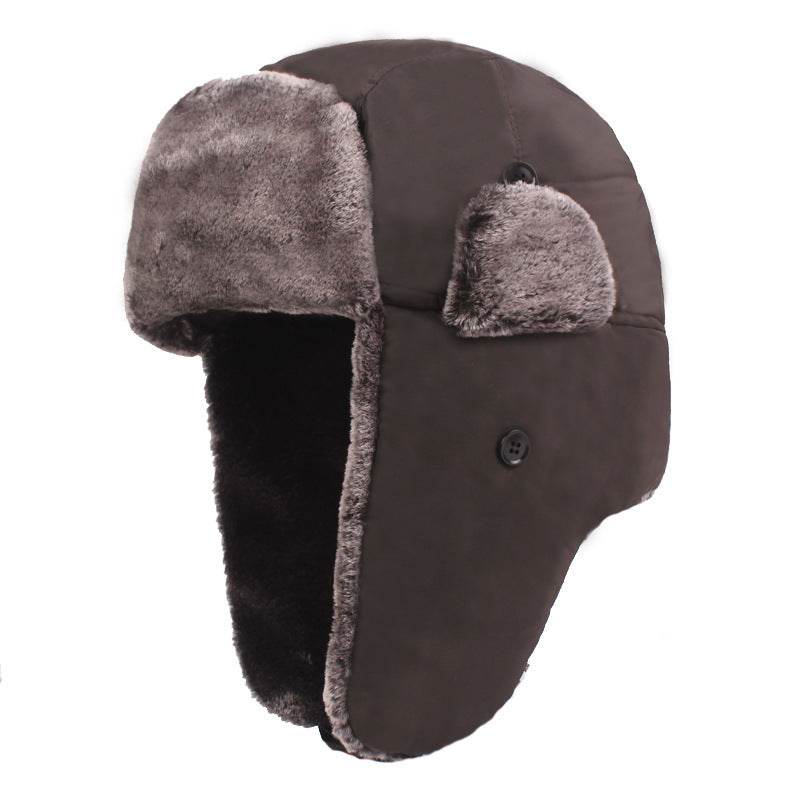 Men's Plus Velvet Ear Protection Bomber Hat - Stylish Cold Weather Accessory - Buy Center