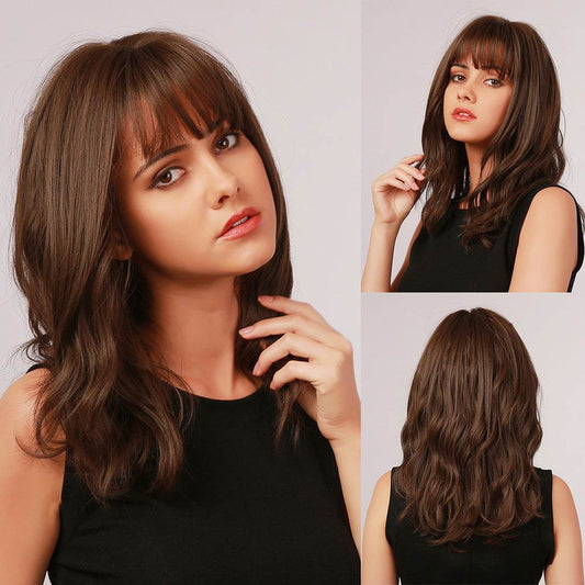 Air Bangs Tail Curl Scottish Curls Wig - Luxurious Human Hair Lace - Buy Center