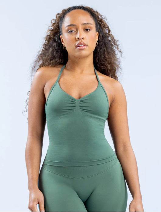 Women's Sports Yoga Vest - Stylish Halter Top, Sweat-Absorbing Fabric - Buy Center