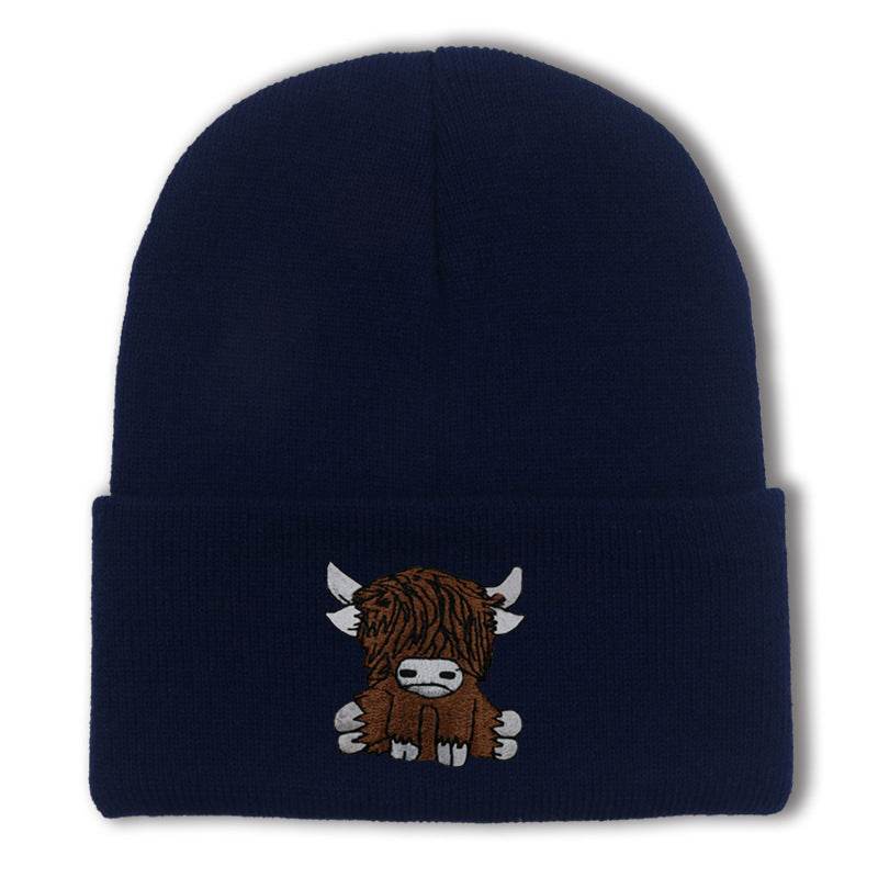 Cartoon Long Hair Yak Knitted Hat - Stylish and Warm Winter Fashion - Buy Center