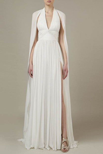 Buycenter Elegant Long Evening Gown - Red Carpet Catwalk Style - Buy Center
