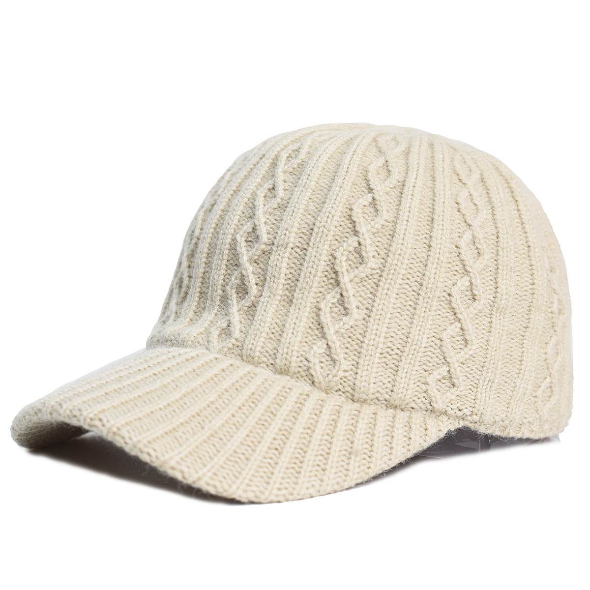Stylish Knitting Wool Baseball Cap - Warm, Breathable Winter Accessory - Buy Center