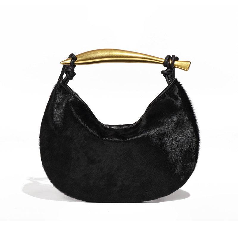 Buycenter Genuine Leather Sardine Bag - Horsehair Clutch in Trendy Styles - Buy Center