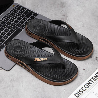 Buycenter Men's Non-slip Flip-Flops - Stylish Open Toe Sandals for Outdoors - Buy Center