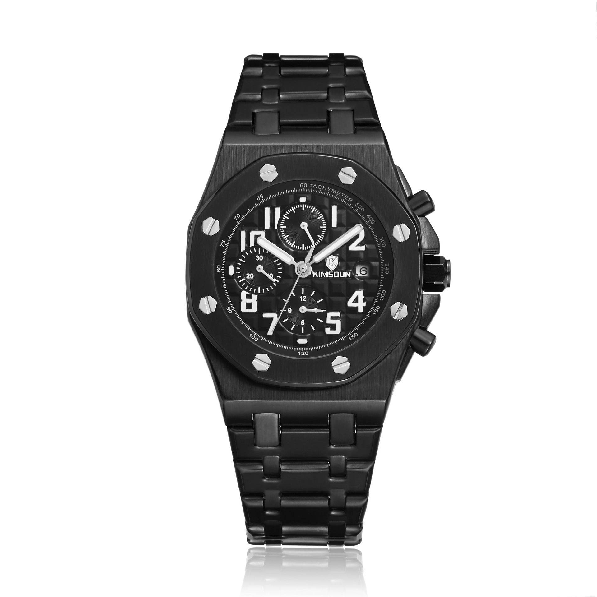 Three-Eye Waterproof Mechanical Watch - Stylish Automatic Timepiece 2025 - Buy Center