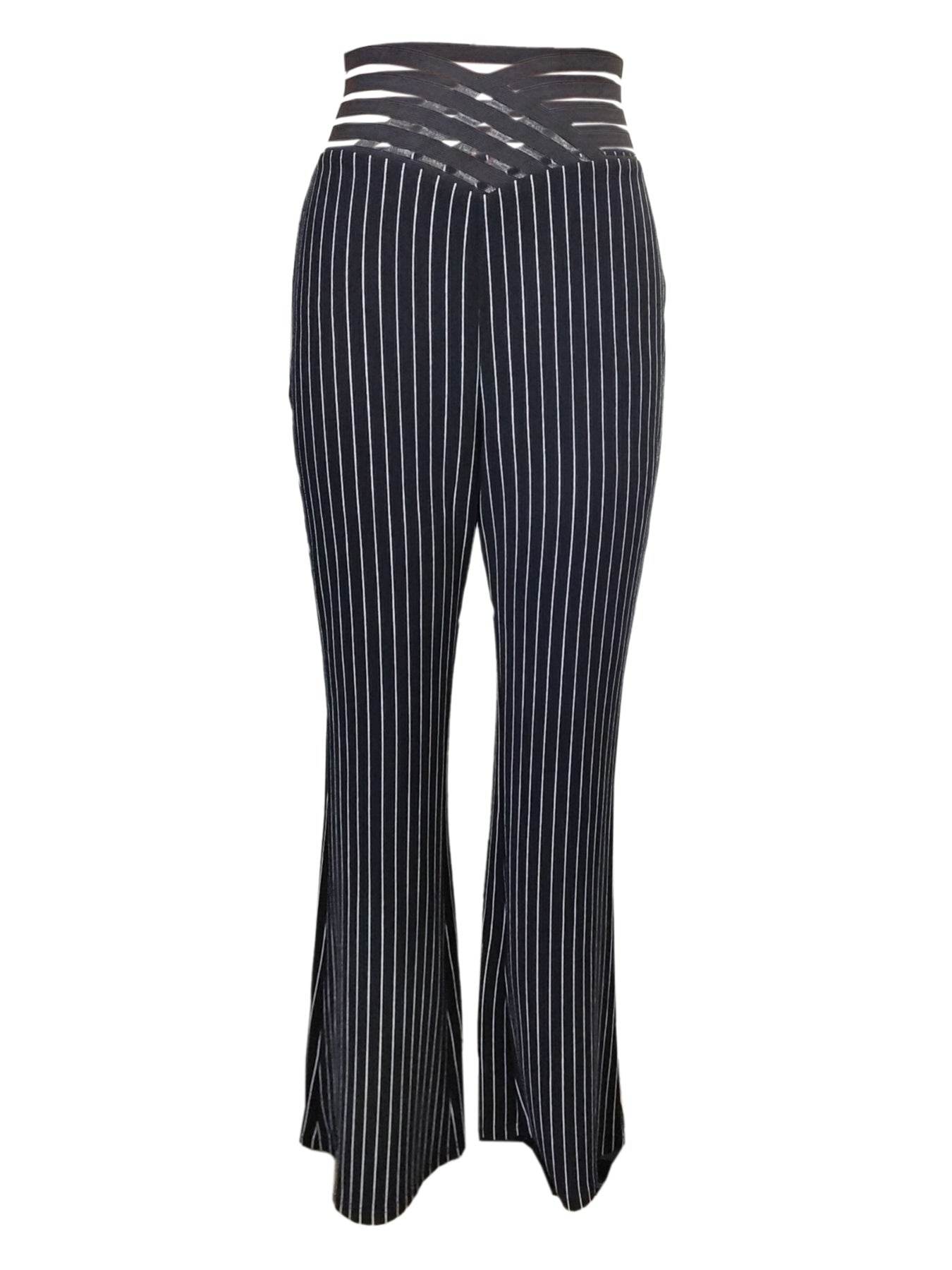 Stylish Ladies' High Waisted Wide Leg Pants - Hollow Out Design 2025 - Buy Center