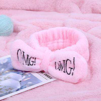 Coral Velvet Butterfly End Hair Band - Elegant Pink Accessory for Women - Buy Center