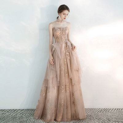 Buycenter Toast Dress - Elegant Beaded Evening Dress for Weddings & Events - Buy Center