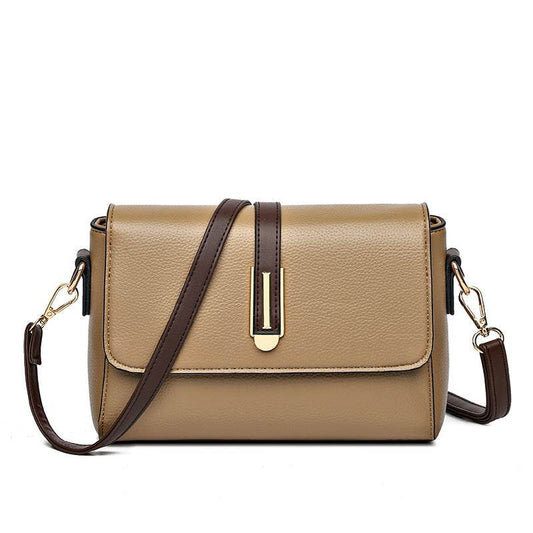Buycenter Women's Simple Texture Messenger Bag - Urban Style, Soft PU - Buy Center