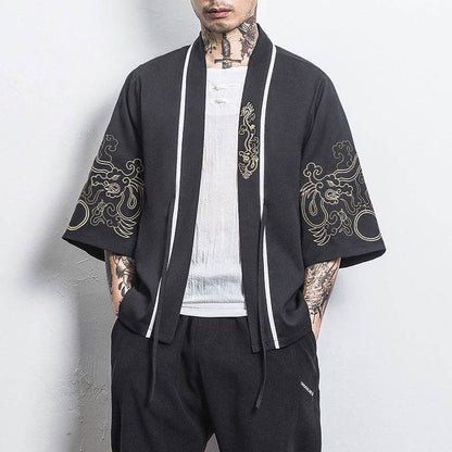 Buycenter 3/4 Sleeve Hanfu Thin Coat - Stylish Cotton Blended Design - Buy Center