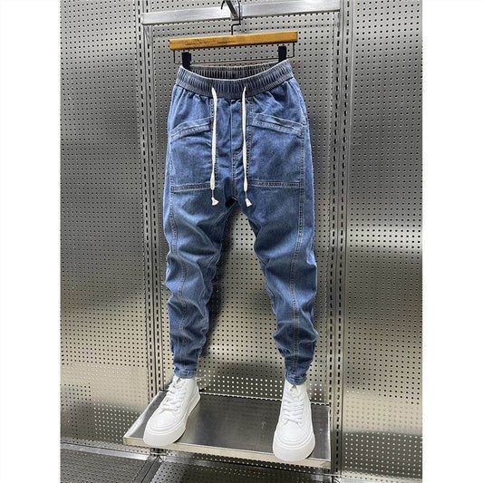 Trendy Men's Ankle Length Pants - Slim Fit in Green, Blue, and Gray - Buy Center