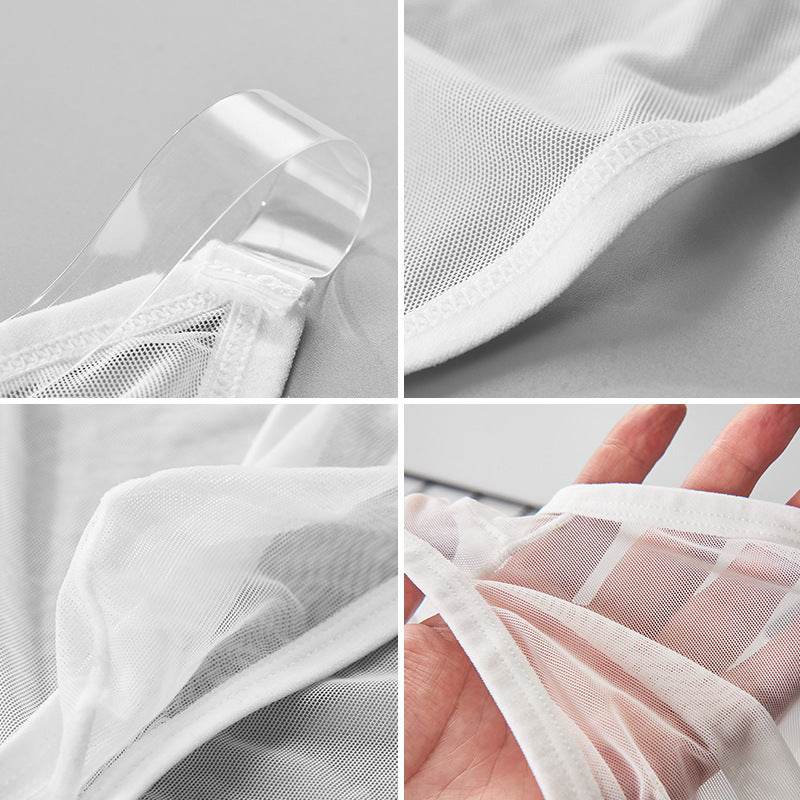 Men’s Full Mesh Transparent Briefs - Breathable Low Waist Style 2025 - Buy Center