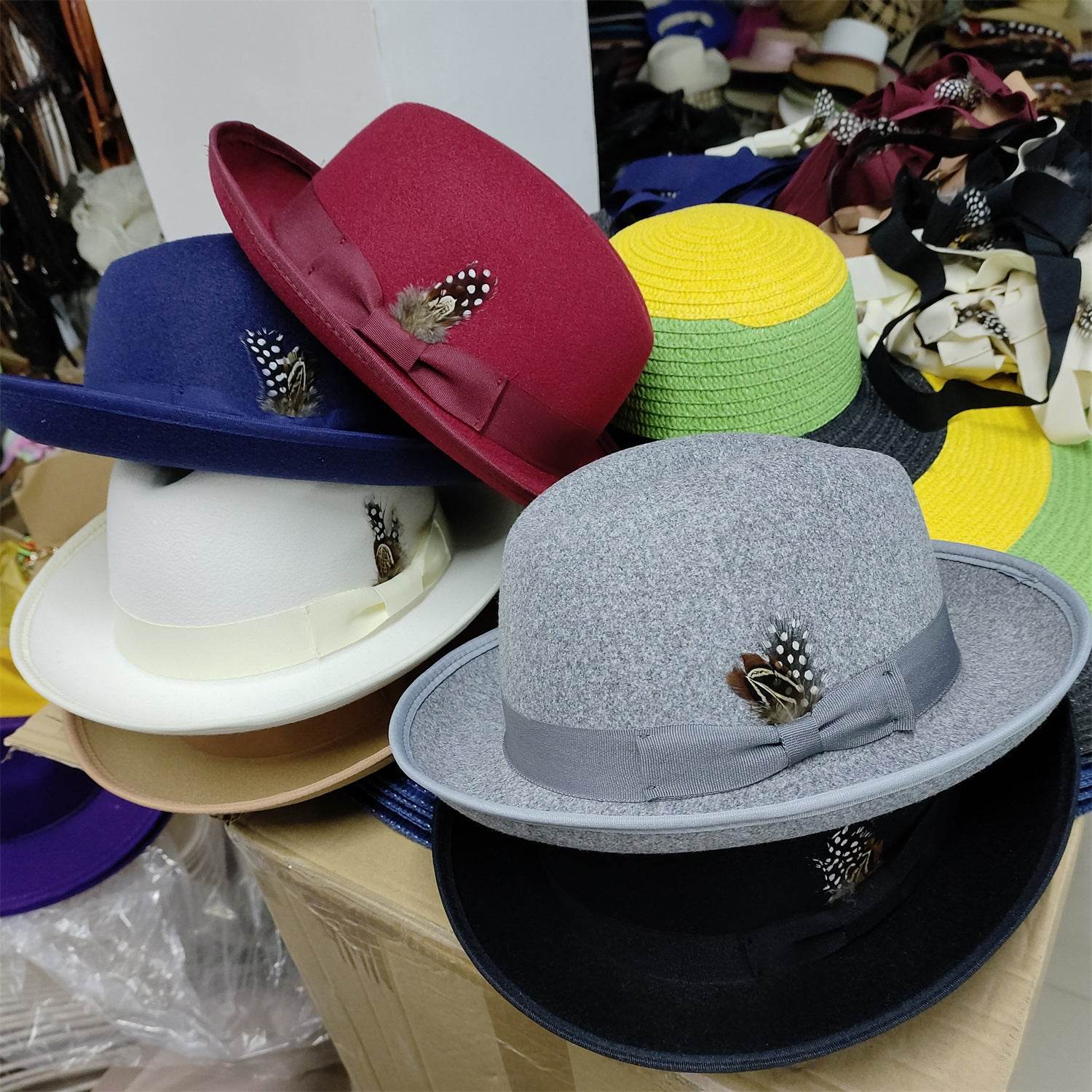 Men's Billycock Felt Hat - Stylish, Breathable, Sun Protection Fedora - Buy Center