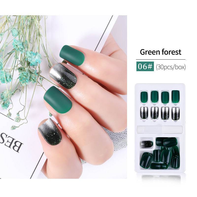 30pcs Detachable False Nail Tips Set - Stylish Full Cover Short Nails - Buy Center