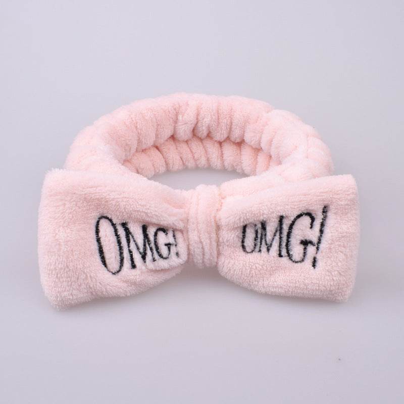 Coral Velvet Butterfly End Hair Band - Elegant Pink Accessory for Women - Buy Center