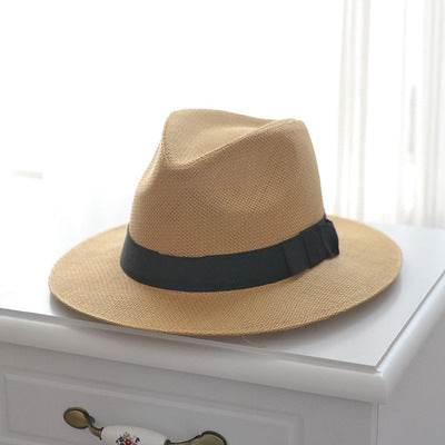 Buycenter Men's Straw Hat - Breathable Sun Shade for Casual Outdoor Wear - Buy Center