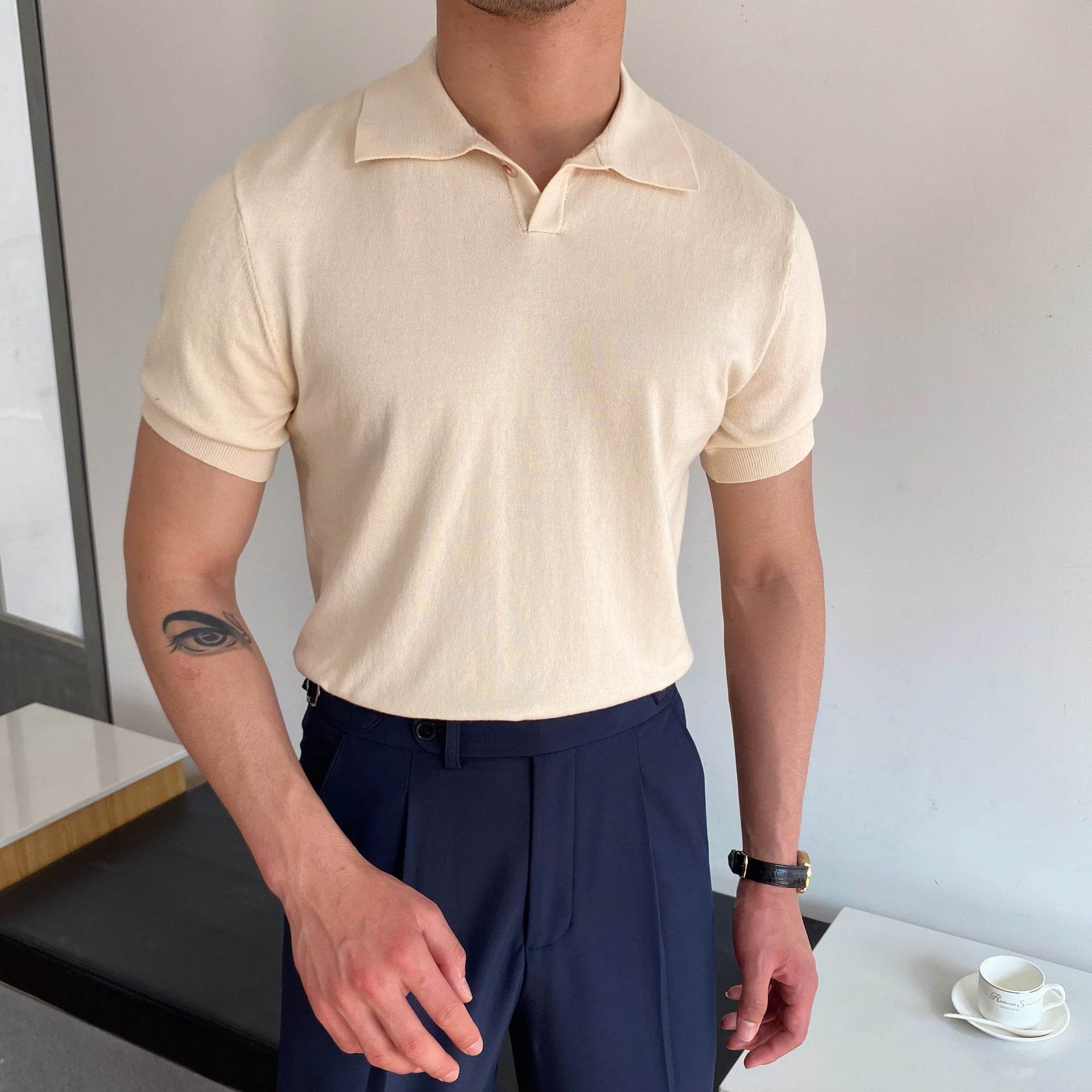 Buycenter Men's Casual T-Shirt - Summer Solid Colors, Various Sizes - Buy Center
