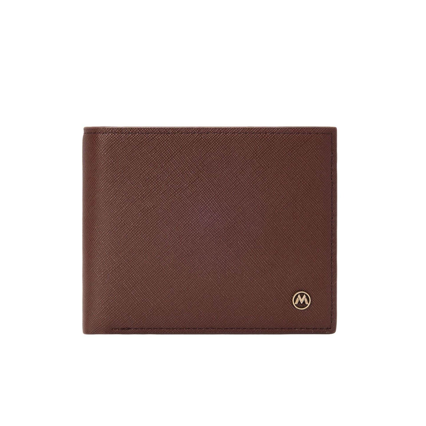 Men's Casual Cross Pattern Wallet - Stylish PU Leather in Black & Brown - Buy Center