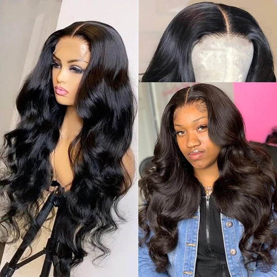 Stylish Black Lace Front Wig - 150% Density, Natural Look for All Tones - Buy Center