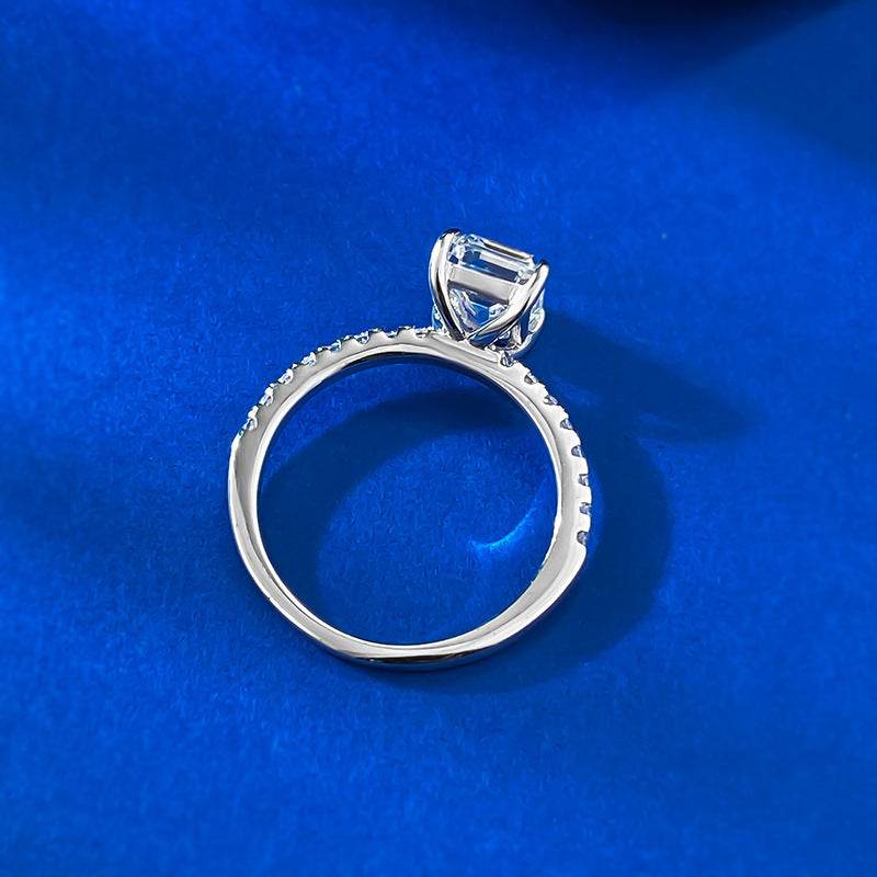 Buycenter S925 Silver Diamond Ring for Women - Stylish Geometric Design - Buy Center