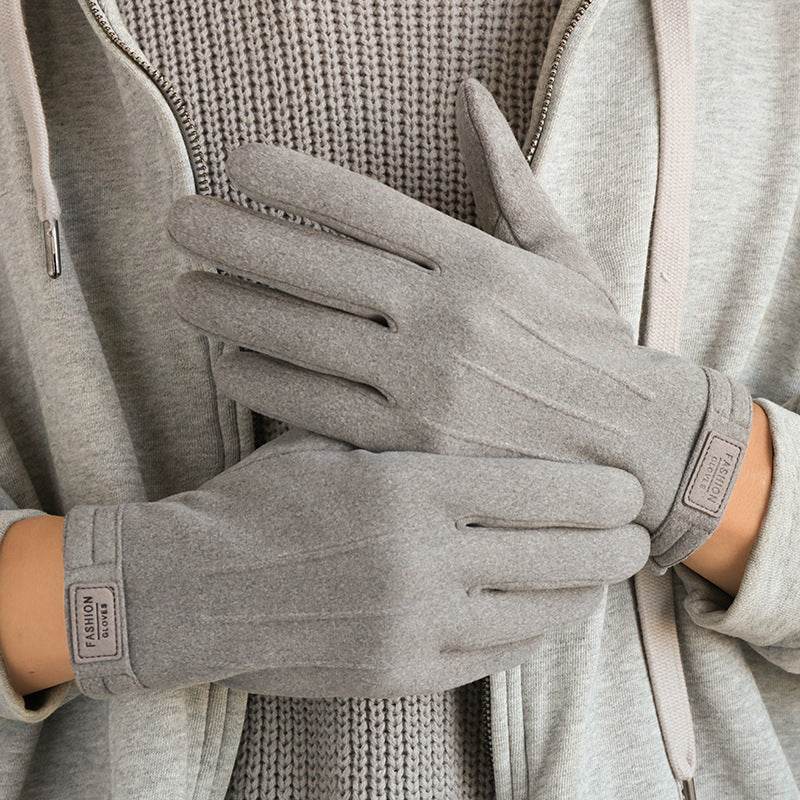 Men's Winter Gloves - Fleece-Lined, Touch Screen, Windproof Dralon Style - Buy Center