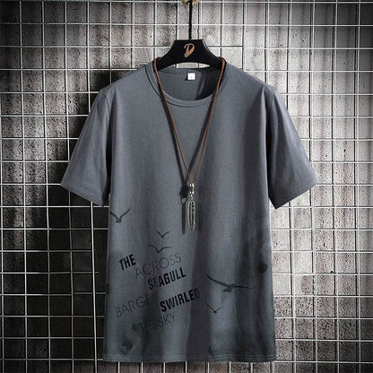 Buycenter Round Neck Casual Half Sleeve Shirt - Comfortable Cotton Fit - Buy Center