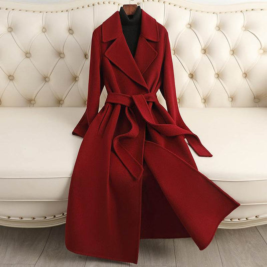 Korean Style Woolen Coat for Women - Warm, Stylish Fall/Winter Fashion - Buy Center