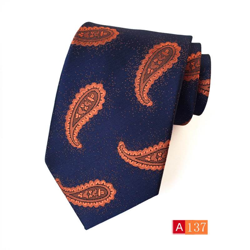 Buycenter Men's Jacquard Tie - Classic Black Stylish Formal Accessory - Buy Center