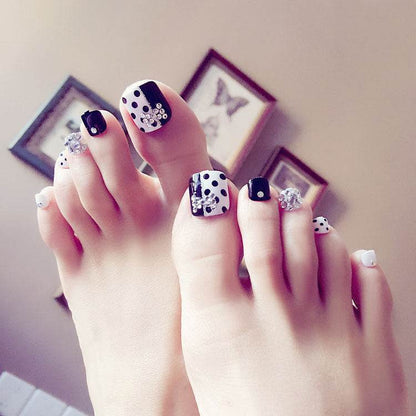 Pro Acrylic Toe Nails Set - 24pcs Stylish False Toenails for Easy Application - Buy Center