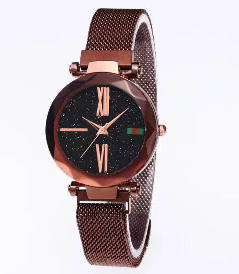 Buy Center Starry Sky Women's Watch - Diamond Quartz with Magnet Mesh - Buy Center