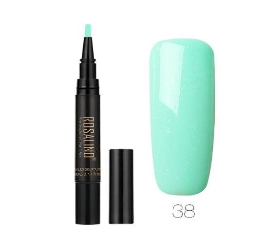5ml Solid Color Nail Art Pen - Easy Application in 58 Vibrant Shades - Buy Center