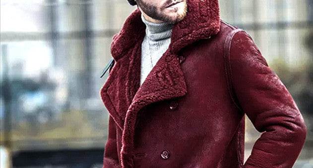 Men's Padded Fur Coat Jacket - Stylish Trench in Black & Brown 2025 - Buy Center