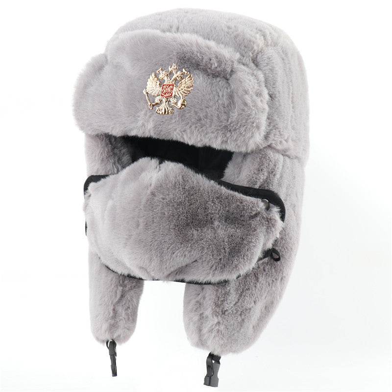 Ushanka Earmuffs Hat for Men & Women - Stylish Imitation Rabbit Fur - Buy Center