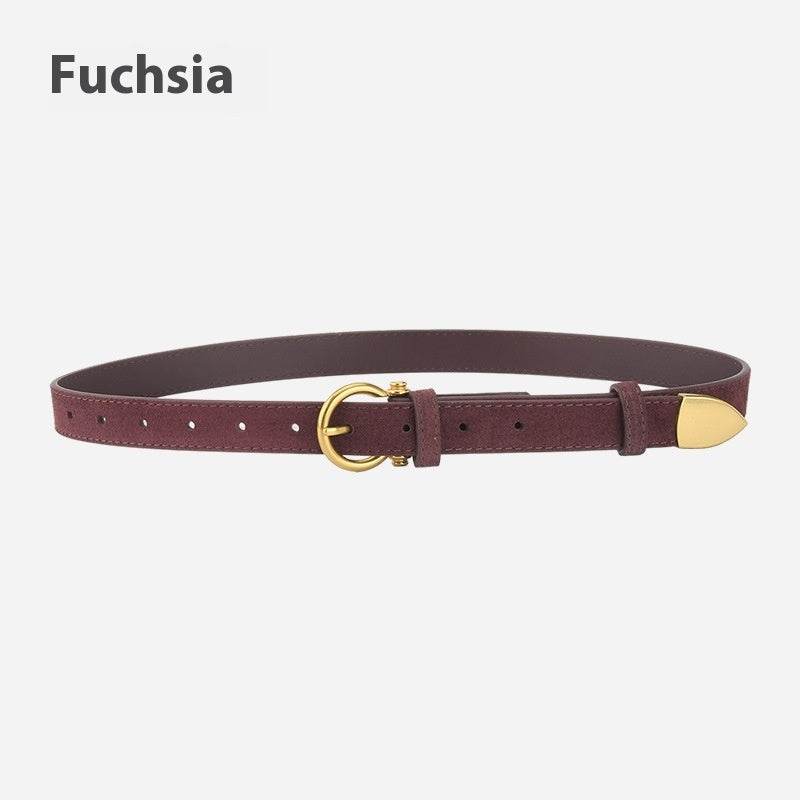 Stylish Girls' Retro Leather Belt - Trendy Fashion Accessory 2025 - Buy Center