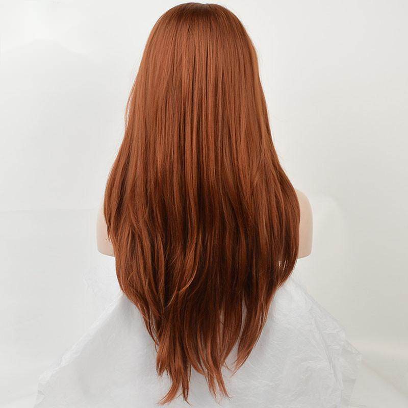 Synthetic Front Lace Long Curly Wig - Natural Look for Cosplay & Style - Buy Center