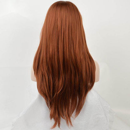 Synthetic Front Lace Long Curly Wig - Natural Look for Cosplay & Style - Buy Center