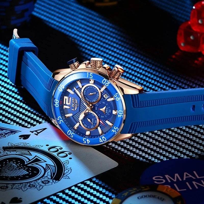 Quartz Men's Waterproof Sports Watch - Multi-Function, Stylish Colors - Buy Center