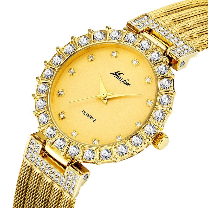 Buycenter Women's Waterproof Quartz Watch - Fashionable Copper Band - Buy Center