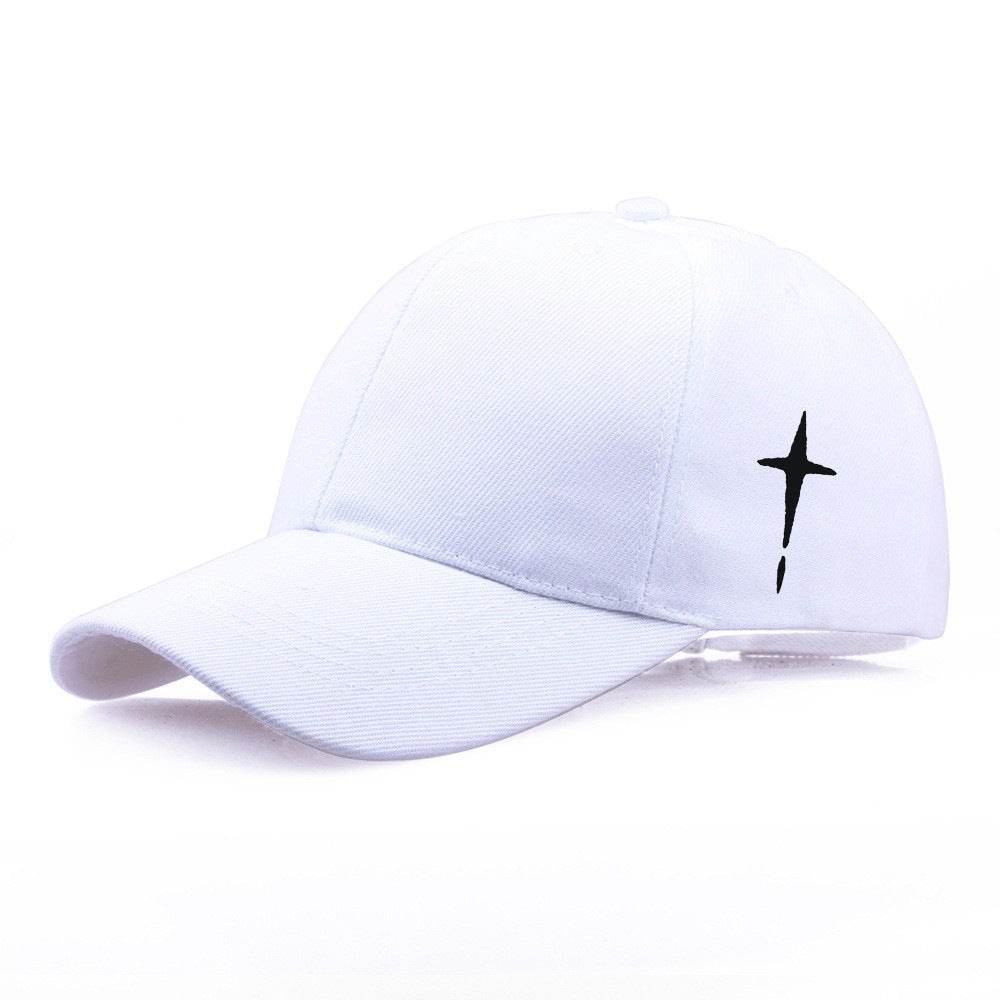 Stylish Men's Adjustable Baseball Cap - Trendy 3D Cotton Cross Print - Buy Center